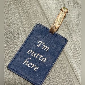 ✈️🧳 leather luggage tag ✈️🧳